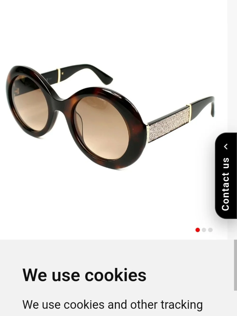Authentic Jimmy Choo Women’s Havana Round Sunglasses - Brown